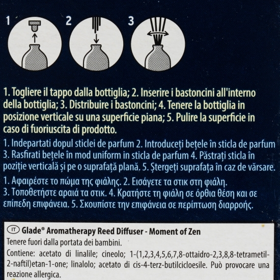 Difuzor de parfum lavandă și lemn de santal Aromatherapy Moment of Zen 80ml