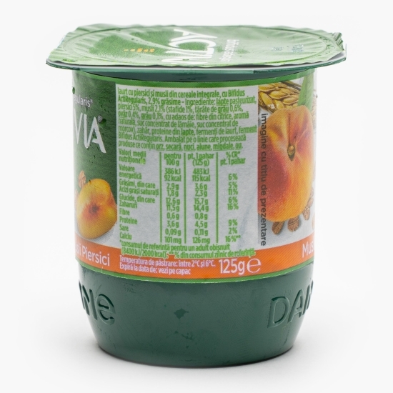 Iaurt cu musli și piersici 125g