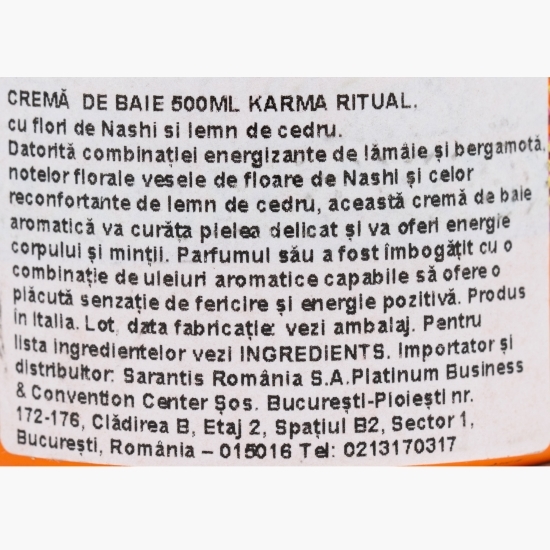 Cremă de baie Karma Ritual 0.5l