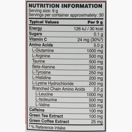 Aminoacizi Pre Workout Amino Energy, aromă de pepene roșu, 270g