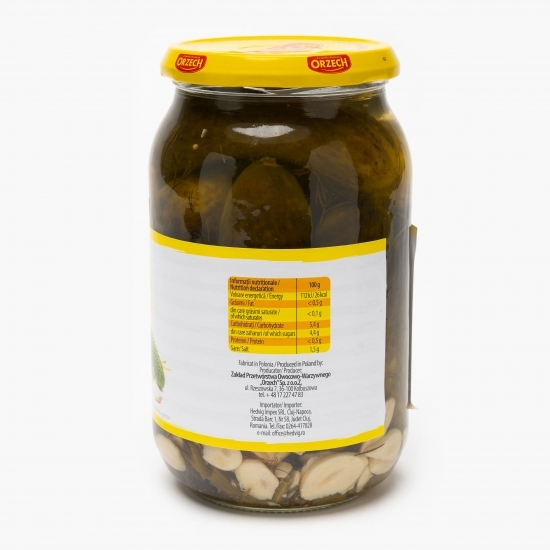  Castraveți în oțet cu mărar și usturoi 830g