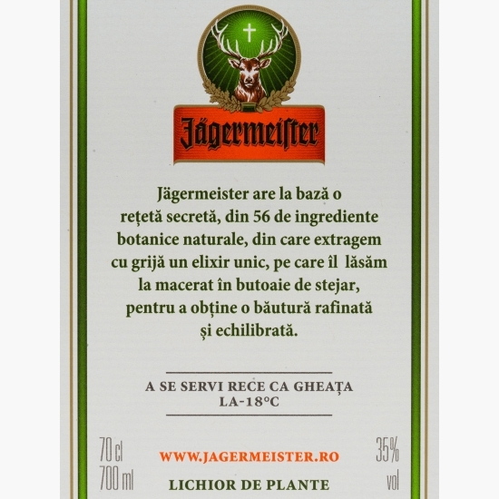 Lichior de plante, 35% alc., 0.7l + 2 pahare