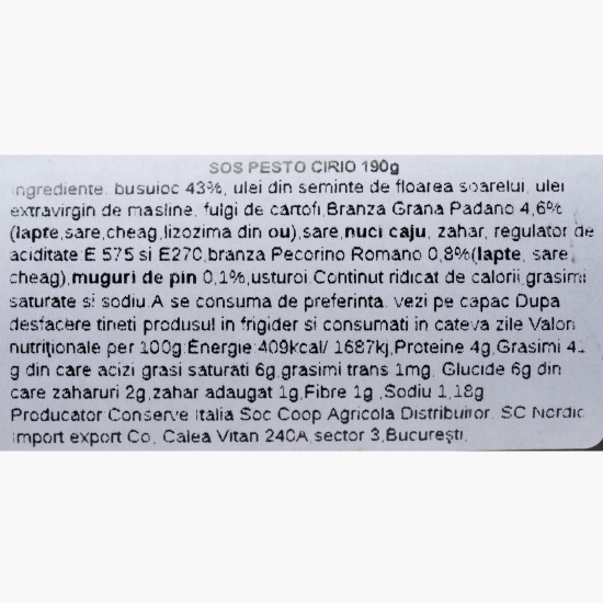 Sos Il Pesto 190g