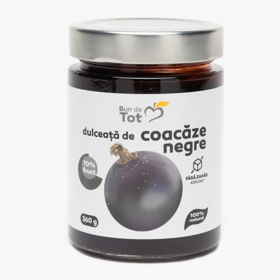 Dulceață de coacăze negre fără zahăr adăugat 360g