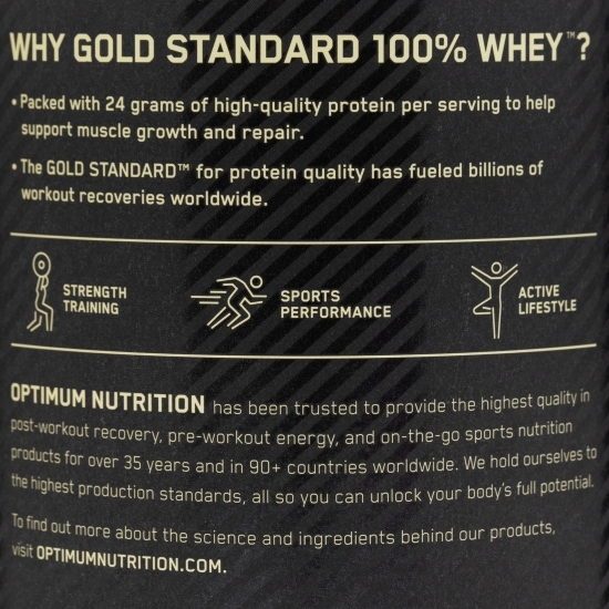 Proteine din zer 100% Whey Gold Standard, aromă căpșuni, 300g