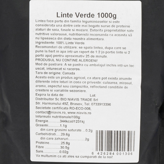 Linte verde 1kg