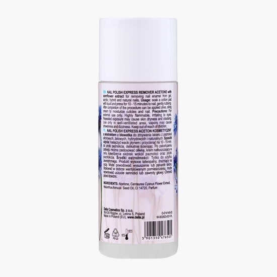Dizolvant pentru lacul de unghii 100% acetonă, 100ml