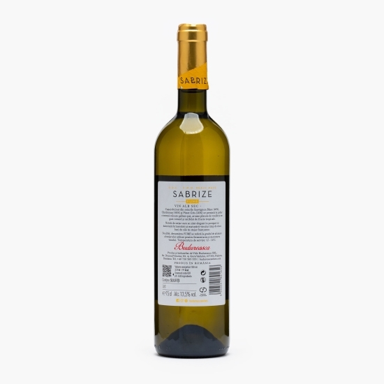 Vin alb sec Sabrize Fume Chardonnay, Sauvignon Blanc & Pinot Gris, 13.5%, 0.75l 