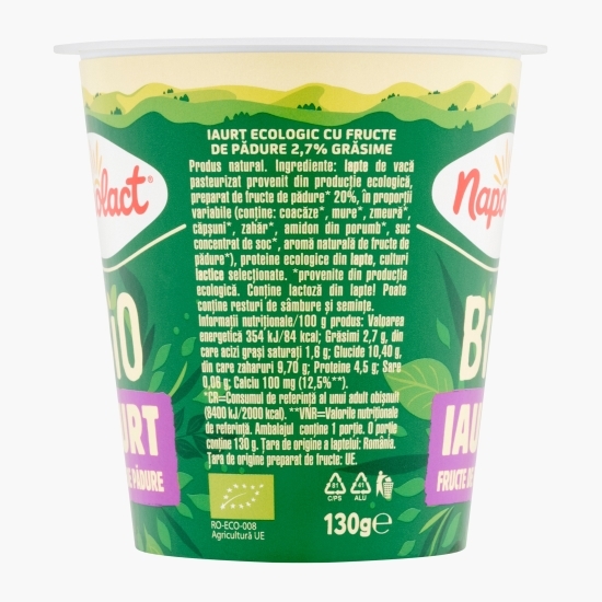 Iaurt eco fructe de pădure 2.7% grăsime 130g