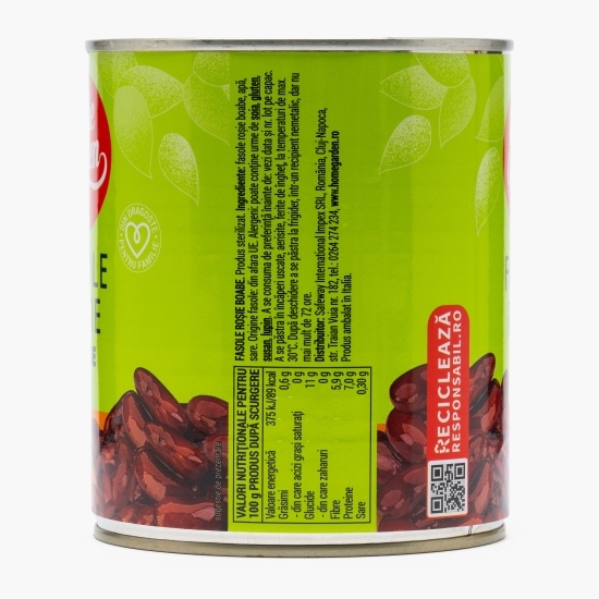 Fasole roșie boabe 800g
