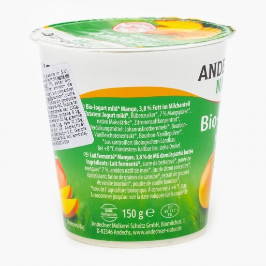 Iaurt eco mango 3.7% grăsime 150g