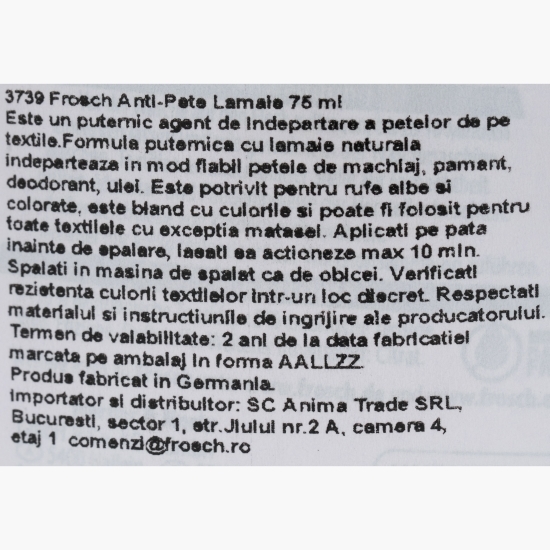 Detergent anti-pete lămâie, 75ml