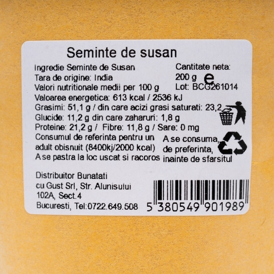 Semințe de susan 200g