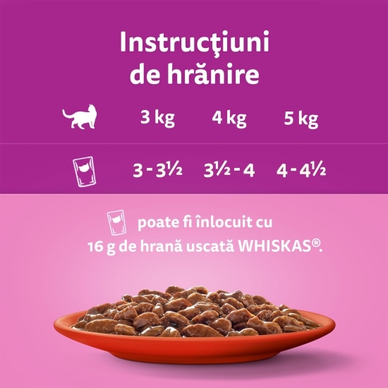 Hrană umedă cu vită în sos, pentru pisici adulte, 85g