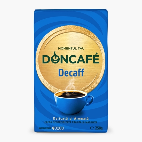 Decaff 250g, cafea decofeinizată prăjită și măcinată