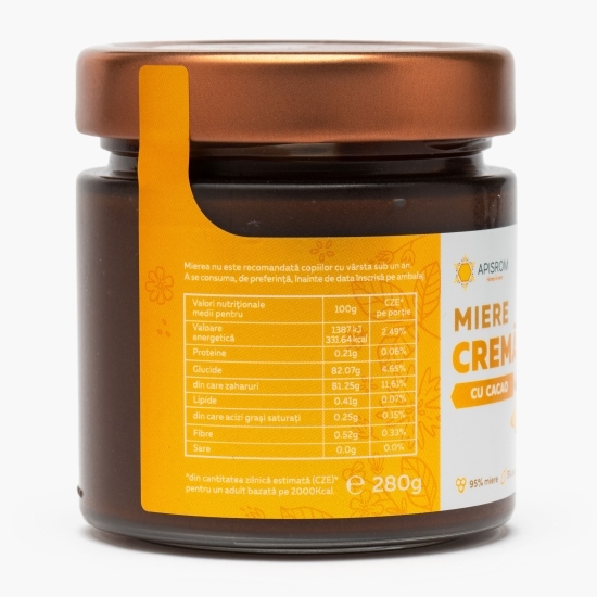 Miere cremă cu cacao 280g