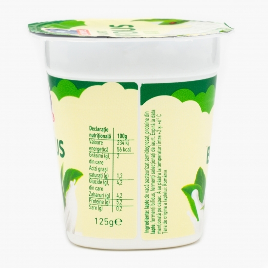 Iaurt bifidus natur 2% grăsime 125g