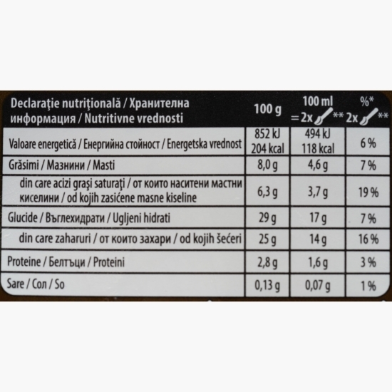 Înghețată Triple Chocolate cu trei tipuri de ciocolată, 825ml (475g)