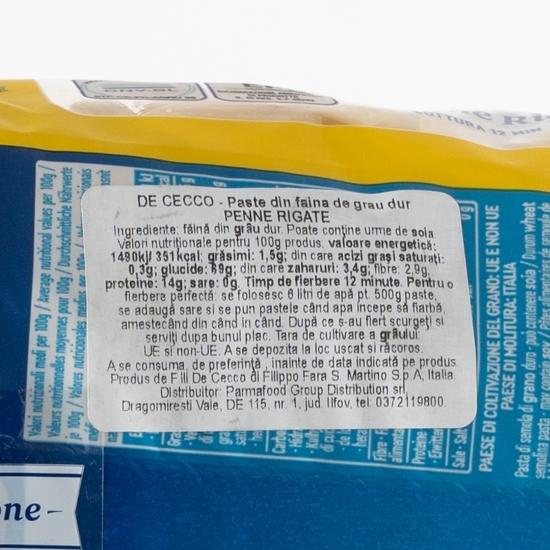 Paste Penne Rigate n.41, 500g
