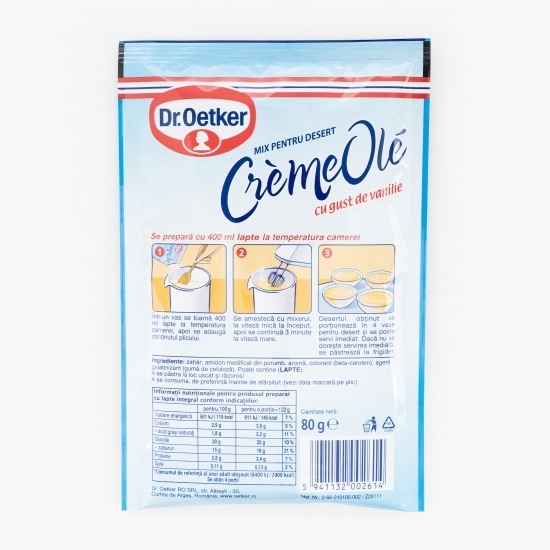 Mix pentru desert Crème Olé cu gust de vanilie 80g