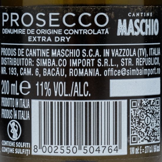 Prosecco extra sec, 11%, 0.2l