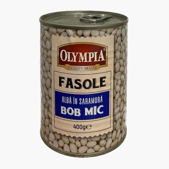 Fasole alba în saramură, bob mic 400g