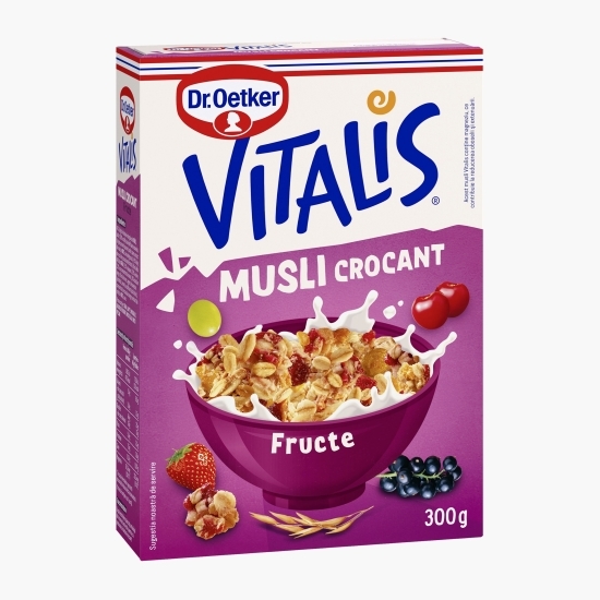 Musli vitalis crocant cu fructe 300g