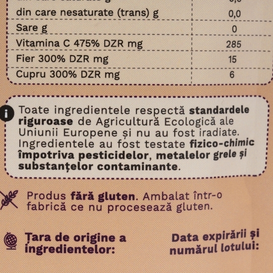 Maca, pulbere ecologică pură, 150g