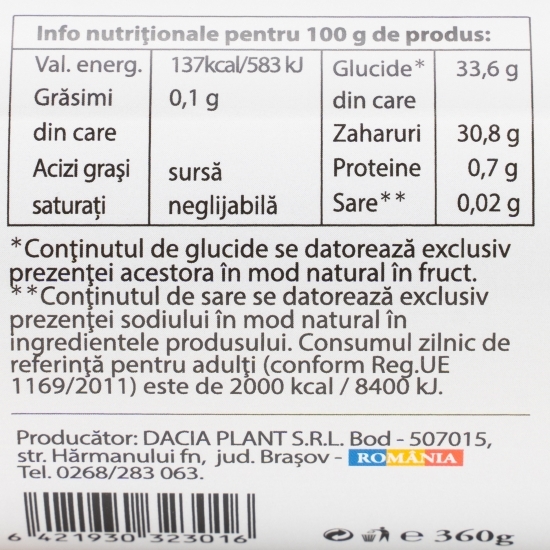 Dulceață de mango fără zahăr adăugat 360g