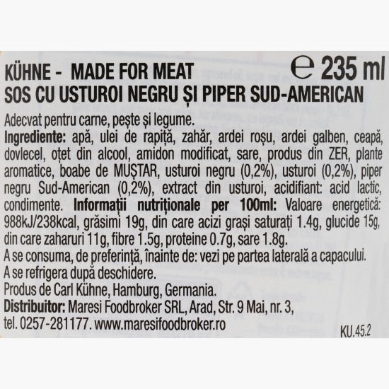 Sos picant de usturoi negru 0.25l