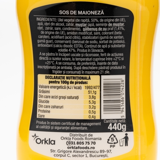 Sos de maioneză 440g