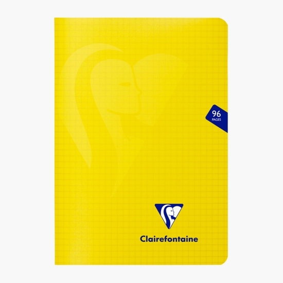 Caiet capsat de matematică A5, 48 file, 90 g/mp, galben, Clairefontaine Mymesys