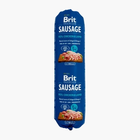 Salam pentru câini, cu pui și miel, 800g