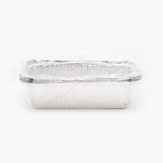 Tavă din aluminiu 1000ml pentru copt chec 5 buc