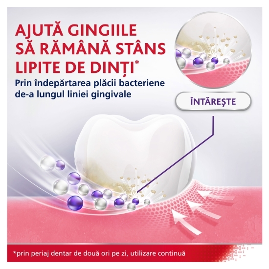 Apă de gură cu fluor, fără alcool Gum Strengthen & Protect Icy Mint 0.5l