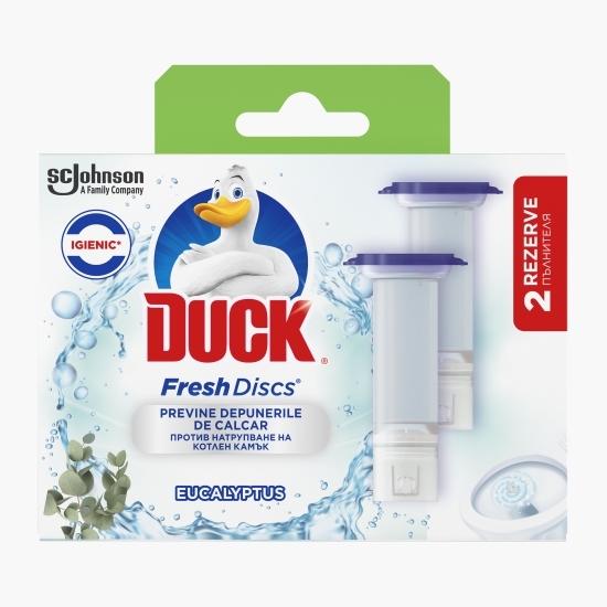 Rezervă gel pentru vasul toaletei Fresh Discs eucalipt 12 discuri