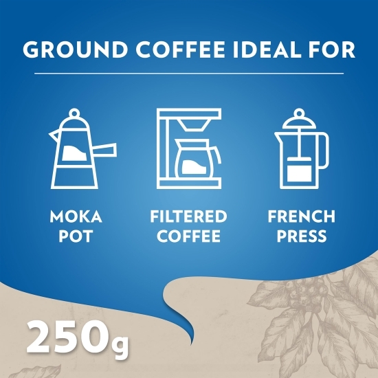 Cafea măcinată decofeinizată 250g