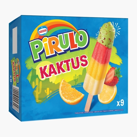 Înghețată pe bază de apă cu lămâie, căpșuni și sorbet de portocale 9x45ml