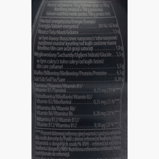 Băutură proteică din lapte cu gust de zmeură, cu îndulcitori, 400g
