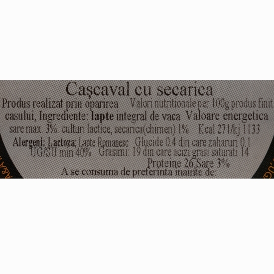Cașcaval cu secărică 250g