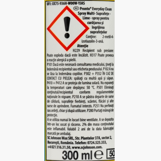 Spray multi-suprafețe lime 300ml