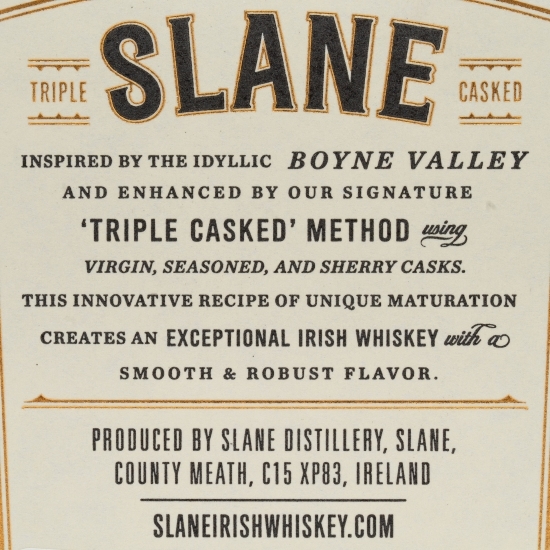 Irish Whisky Blended, Slane, 40%, 0.7l