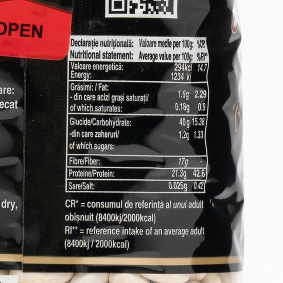 Fasole albă cu bob mare 900g