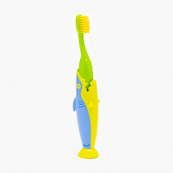 Periuță de dinți pentru copii Sharky, 2-8 ani 
