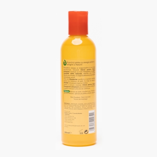 Ulei energizant pentru masaj, Body Senses, 0.25l