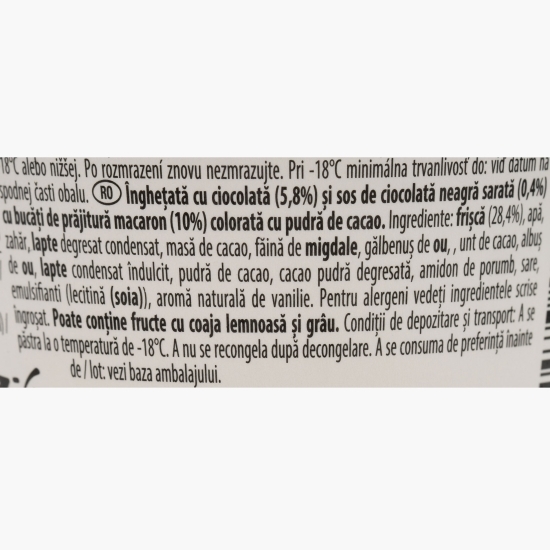 Înghețată cu ciocolată și macaron, 420ml (364g)