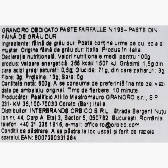 Paste Farfalle N. 198 500g