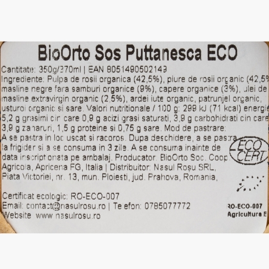 Sos Puttanesca eco 350g
