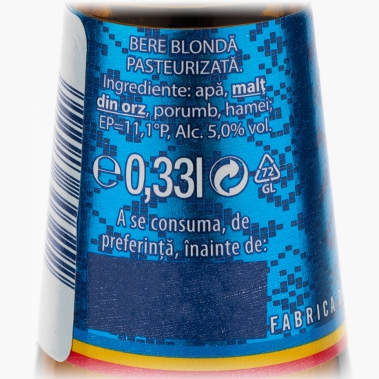 Bere blondă sticlă 0.33l