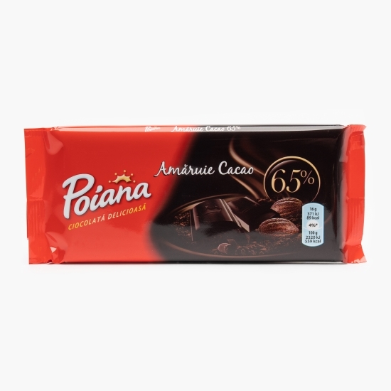 Ciocolată amăruie, 65% cacao 80g